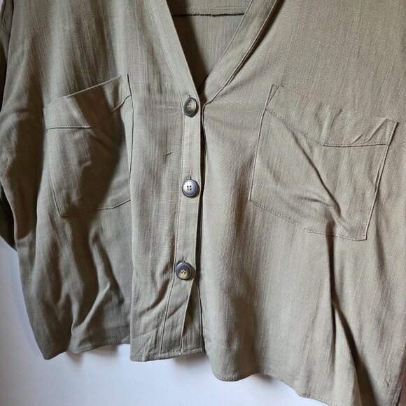 EUC LIKE NEW MOA MOA V NECK LOOSE FITTING SHIRT TOP SIZE LARGE - Picture 9 of 15